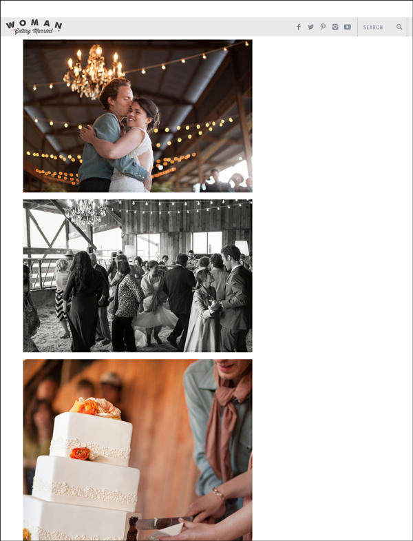 cow track ranch wedding feature in Woman Getting Married